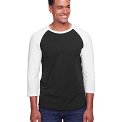 Unisex Three-Quarter Sleeve Raglan T-Shirt Thumbnail