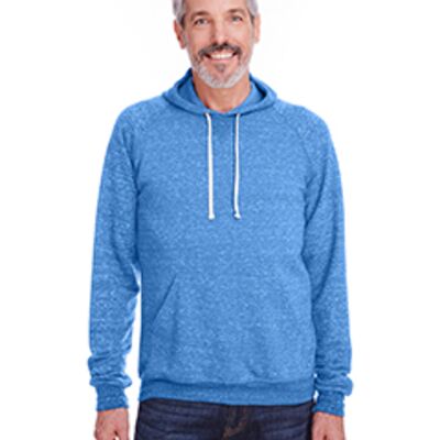 Adult Snow Heather Raglan Hooded Sweatshirt Thumbnail