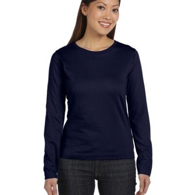Ladies' Combed Ringspun Jersey Long-Sleeve T-Shirt Thumbnail