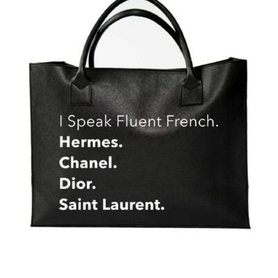 The Make Her Power Moves Tote - French Black Thumbnail