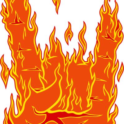 flaming satanic sign Thumbnail