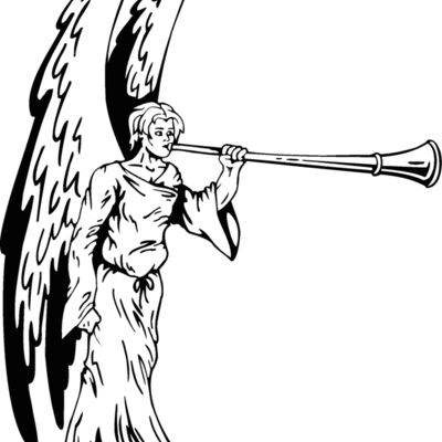 angel with horn  Thumbnail