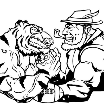 tiger arm wrestle  Thumbnail